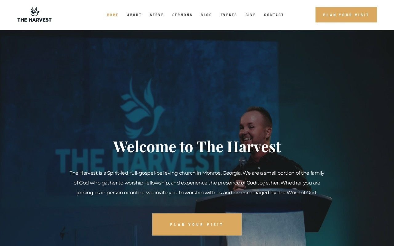 The Harvest church website