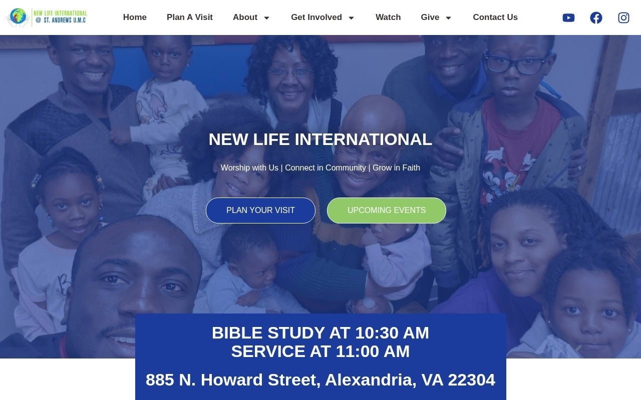 New Life International UMC website