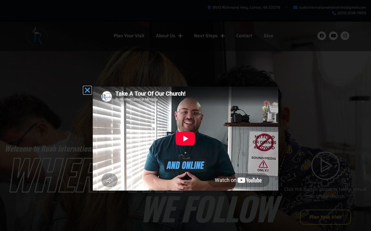 Ruah International Ministries website