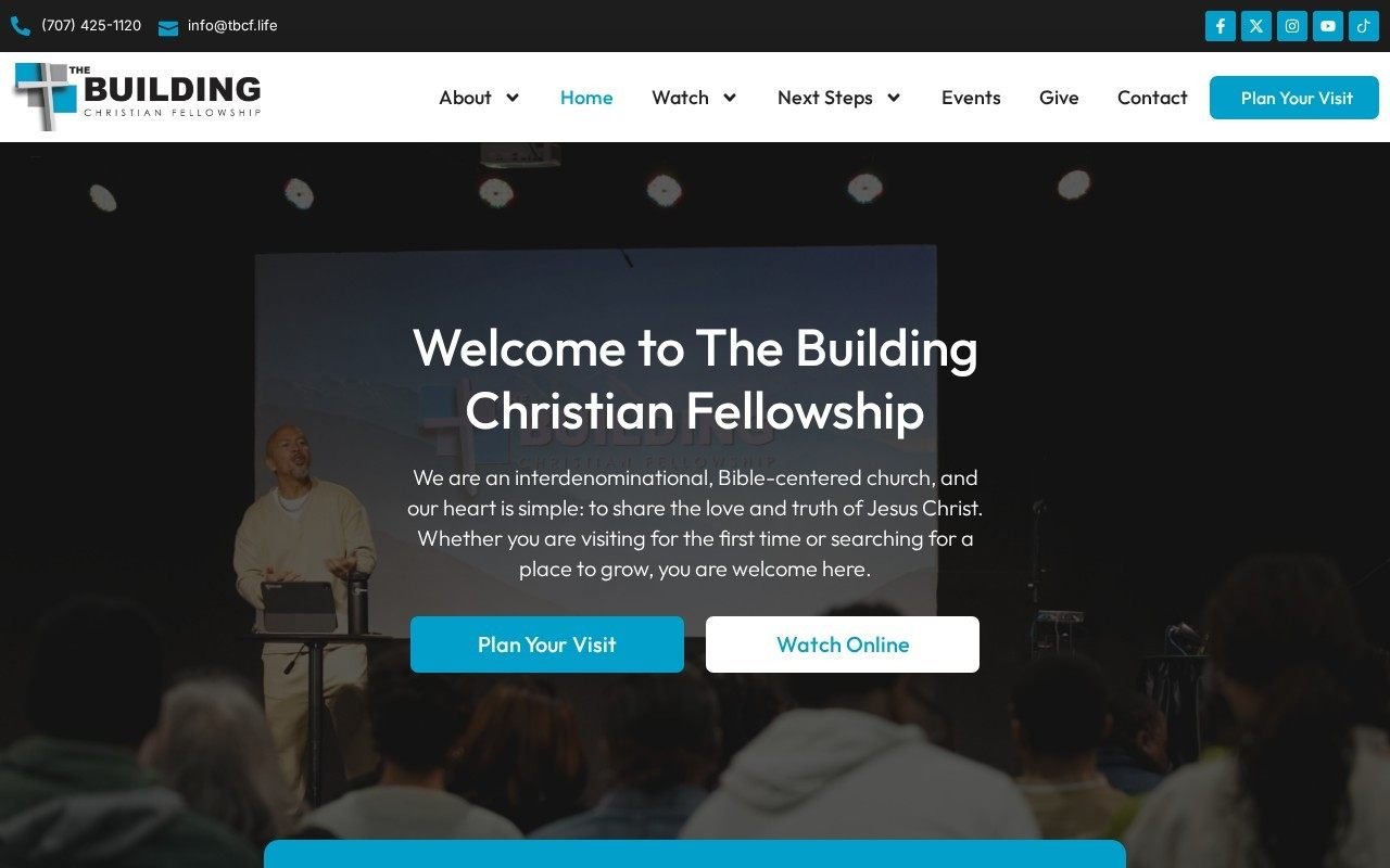 The Building Christian Fellowship website
